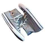 Converse CHUCK TAYLOR ALL STAR HIGH TOP Silver Sparkle Sneakers Women’s Size 6