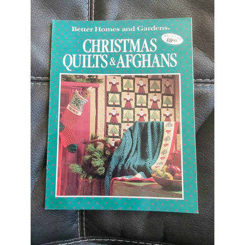Better Homes and Gardens Christmas holiday Quilts & Afghans book 1990 sftcvr