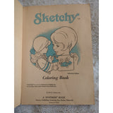 Vintage Sketchy COLORING BOOK WHITMAN 1971 MATTEL SC 1649:59 Some Use Throughout