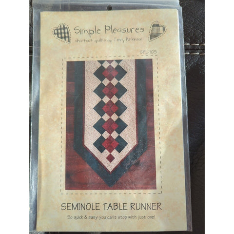1995 Simple Pleasures Seminole Table Runner SPL105 Quilting Pattern 13249