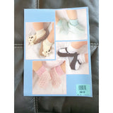 Baby Slipper Socks Crochet Pattern Booklet Leisure Arts 2612 Penrod 1994 Bunny