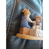 2004 Denim Days Porcelain HOMCO Figurine "Debbie's Afternoon Tea"  #14040