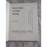 Bedtime Story Book Saalfield 1938 Anthropomorphic Childrens Fairytale Litho HCDJ