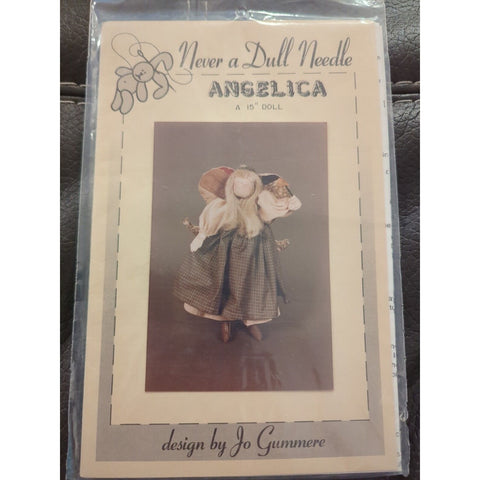 Angelica Primitive 15" Angel Doll Craft Sewing Pattern by Never A Dull Needle