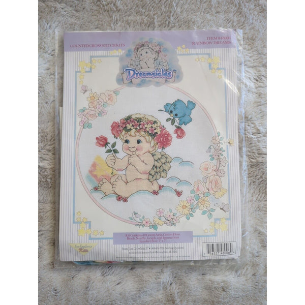 Leisure Arts Dreamsicles RAINBOW DREAMS Counted Cross Stitch Kit #48006 Cherub