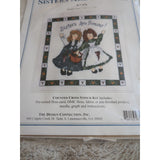 The Design Connection Counted cross stitch kit Sisters Are Forever #K7-476 Vtg