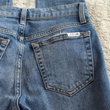Joe's Jeans Mid Rise Wheaton Raw Hem Skinny Blue Jeans Size 25