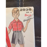 1950s Advance Pattern 2936 Sew Easy Boys' Shirt & Pants Shorts Size 10 Complete