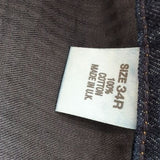 NWT Run & Fly Dark Wash Indigo Mid Rise Flare Blue Jeans Size 34R