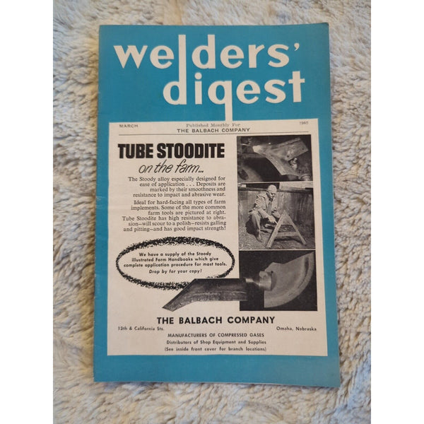 Vtg Lot Of 2 Welders' Digest 1960 March April Welders Supply Co. Beloit Inc SC