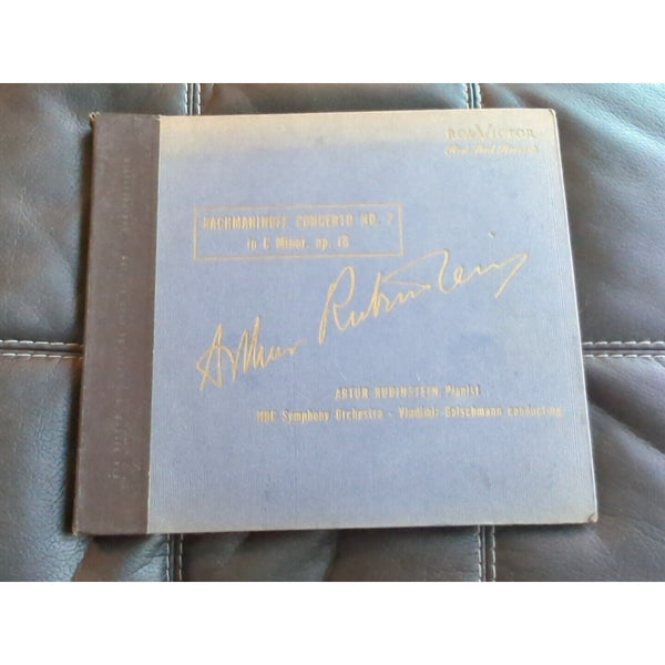 ARTUR RUBINSTEIN Rachmaninoff Concerto No 2 In C Minor Op 18-5 Vinyl LP Set VG+