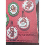 Banar Designs A STIK 'N PUFF CHRISTMAS Cross Stitch Patterns Book Leaflet #22