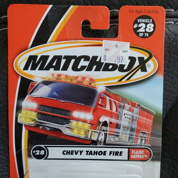 2000s Matchbox Chevy Tahoe Fire Flame Eaters Series # 28 of 75 Firefighter Cheif