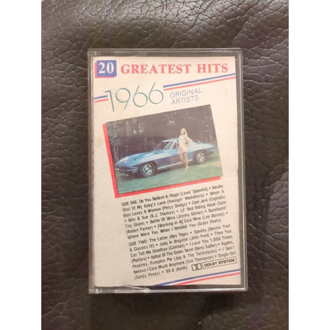20 Greatest Hits 1966 / Various Original Artists Cassette Vintage