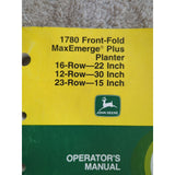 JOHN DEERE 1780 MAXEMERGE PLUS PLANTER 16ROW 22 INCH 12 ROW 30 INCH 23 ROW OPE