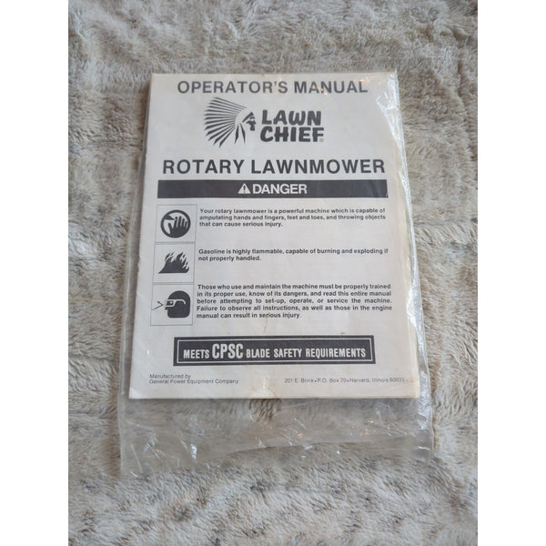 1976 Lawn Chief Rotary Lawn Mower Owners Manual Operating Instructions Guide Lot