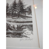 Vtg 1980 Sylvia Rudolph Minnehaha Creek Signed Ink Original Wood Framed 22x18