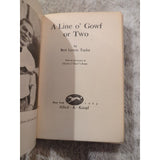 Bert Leston TAYLOR A Line O Gowf Or Two 1923 HC Vtg Golf Book B.L.T. Evans