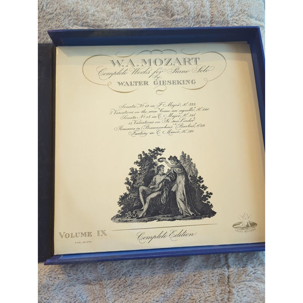 WA Mozart The Complete Works for Piano Solo-Walter Gieseking Angel Records Box