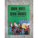 A Giant Fairy Story Snow White And The Seven Dwarfs 1983 Large Print Vtg