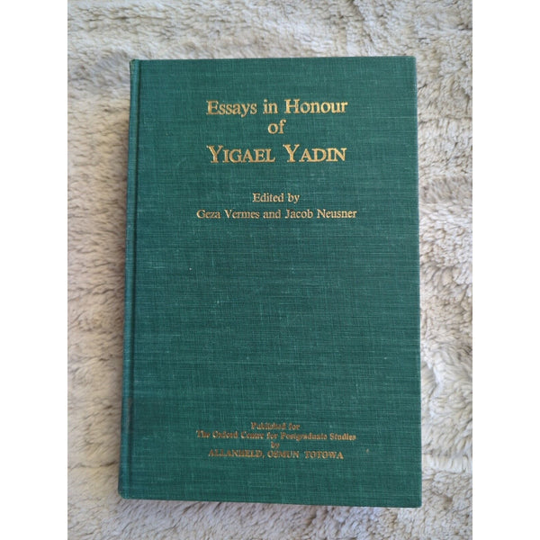 Essays In Honour Of Yigael Yadin Geza Vermes Jacob Neusner Journal Jewish 1983