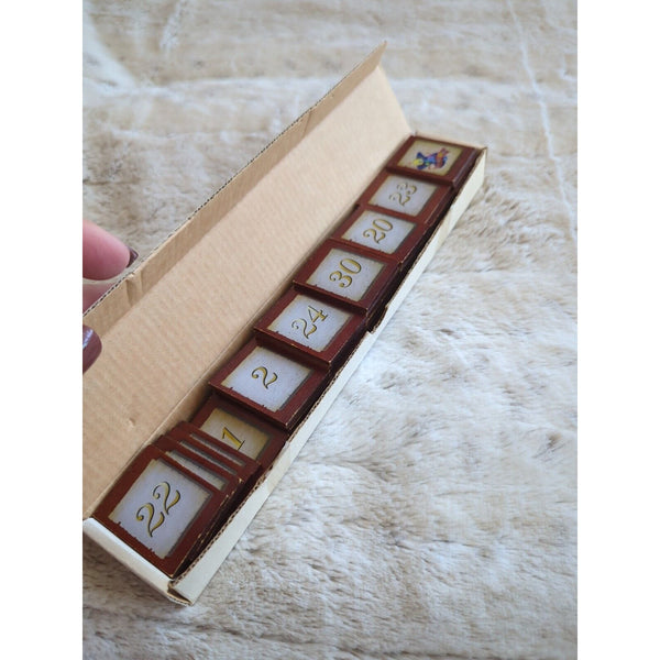 Terry Redlin Seasons to Remember Perpetual Calendar Plates Tiles Holder Full Set