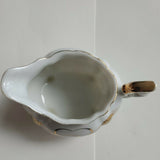 Vintage Lefton Porcelain Creamer, Hand Painted Gold Wheat Pattern, 20120 Japan
