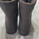 NWT Totes Vintage Brown Waterproof Double Zip Calf Heights Boots Size 8M