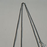 Boutique Longer Silver Tone Native American Inspired Pendant on Adjustable Chain