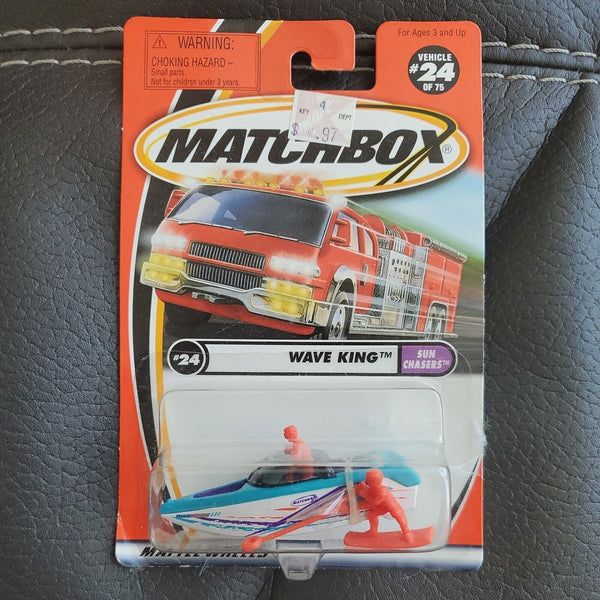 Matchbox #24 of 75 Wave King Turquoise Sun Chasers Series 2001 New 92228