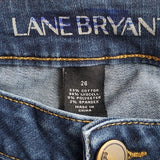 Lane Bryant Mid High Rise Super Stretch Skinny Blue Jeans Size 26