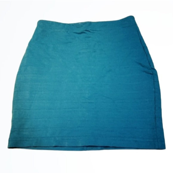 Express Design Studio Fitted Ceruleun Blue Skirt Size 4