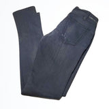 Current Elliot Lower Rise Washed Black Long Skinny Jeans Size 26