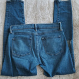 Frame Le Garcon Berkley Square Mid Rise Distressed Blue Jeans Size 24