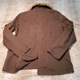LOFT Hunter Green Utility Jacket w Faux Fur Trim Size XS
