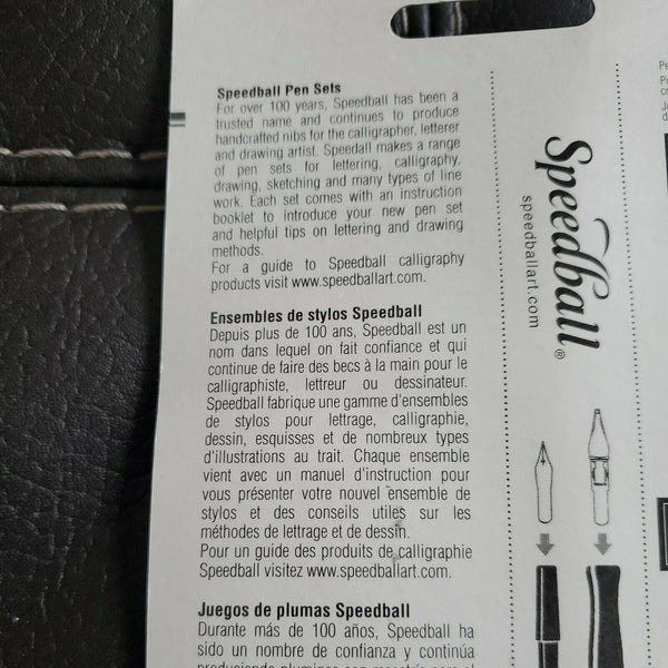Speedball No. 5 Artists Pen Set - 2 Penholders w/ 6 Nibs, 3 Pen Tips