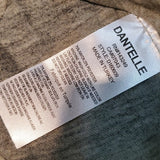 NWT Dantelle Anthropologie Half Sleeve Camouflage Print Ruffle Bottom Top Size S