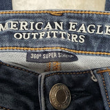 American Eagle Dark Wash 360 Super Stretch Jeggings Blue Jeans Size 2S