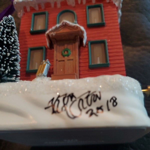 Vintage 2003 Hallmark I'LL BE HOME FOR CHRISTMAS Music Ornament Signed