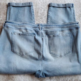 NYDJ Light Blue Washed High Rise Sheri Slim Blue Jeans Size 26W