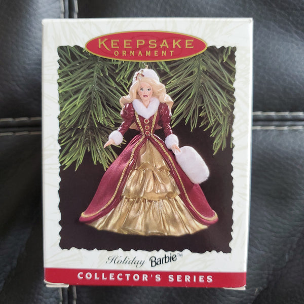 1996 Hallmark Keepsake Holiday Barbie Ornament Collectors Series