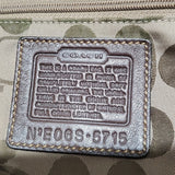 Coach Brown Pebbled Larger Leather Shoulder Bag Silver Hardware Dust Bag