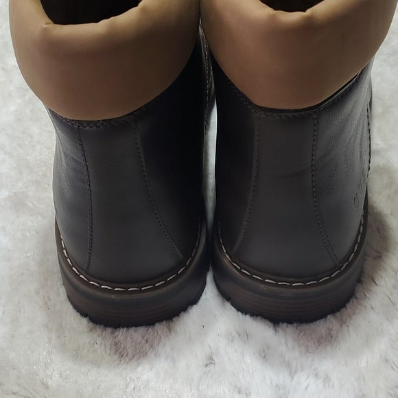 NWT Guess Men's Brown Tan and Faux Fur Lined Roadie Ankle Boot Size 13