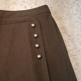 NWT TopShop Wool Blend Green Sailor High Waist Shorts Size 12