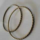 Boutique 2 Gold Tone Thinner Bracelets No Stretch