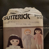 Butterick 3583 Sewing Pattern Boy & Girl Dolls Clothes One Size Vintage UC FF
