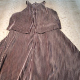 Hyfve Gray Crushed Velvet Draped Dress Size S
