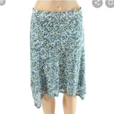NWT Emaline Petite Floral Lined Asymmetrical Skirt Size 10P