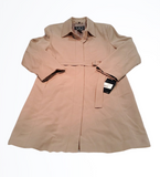 NWT Utex Design Vintage Beige Long Raincoat w Liner Size L