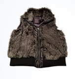 Dollhouse Outerwear Black Faux Fur Vest Size M
